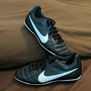 Nike Black/White soccer cleats